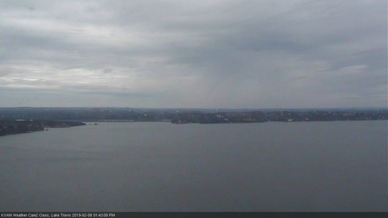 Lake Travis webcam, February 8, 2019 12:45 PM CT