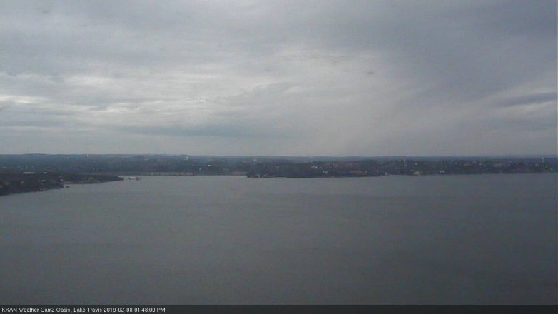 Lake Travis webcam, February 8, 2019 12:50 PM CT