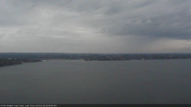 Lake Travis webcam, February 8, 2019 1:10 PM CT