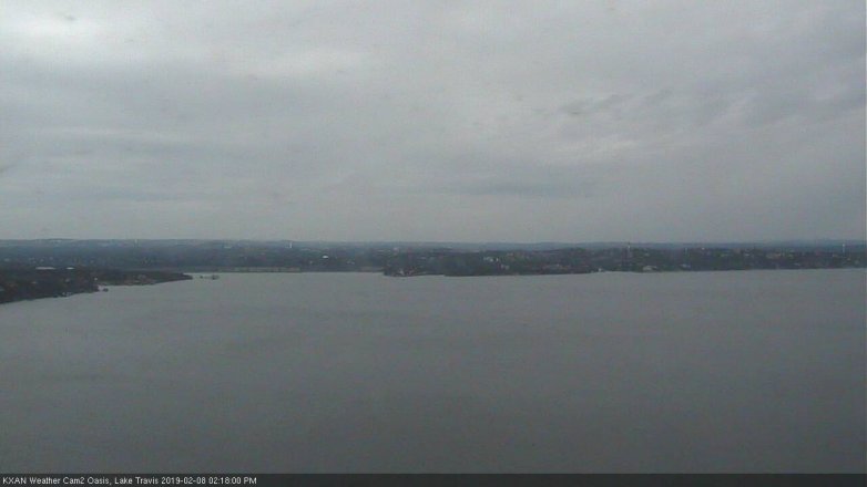 Lake Travis webcam, February 8, 2019 1:20 PM CT
