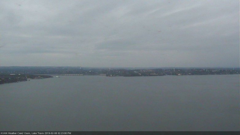 Lake Travis webcam, February 8, 2019 1:25 PM CT