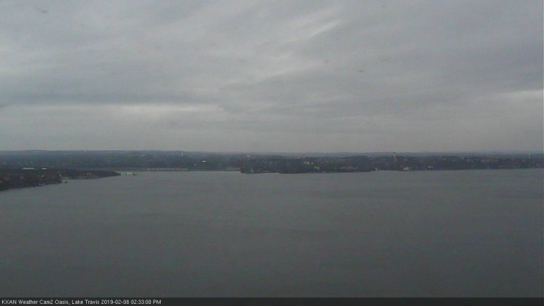 Lake Travis webcam, February 8, 2019 1:35 PM CT