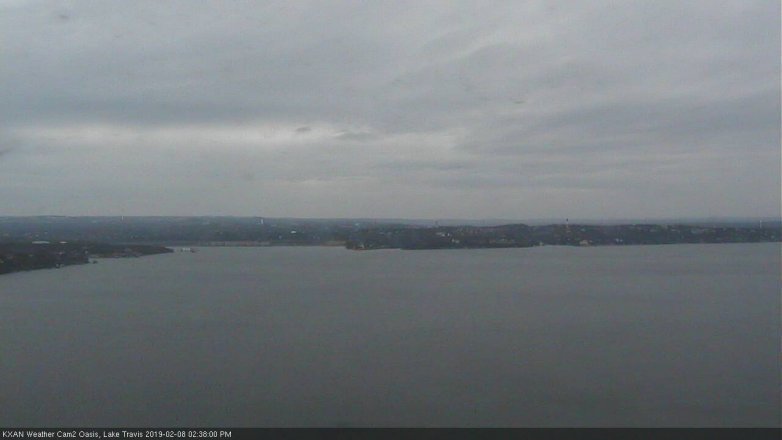 Lake Travis webcam, February 8, 2019 1:40 PM CT