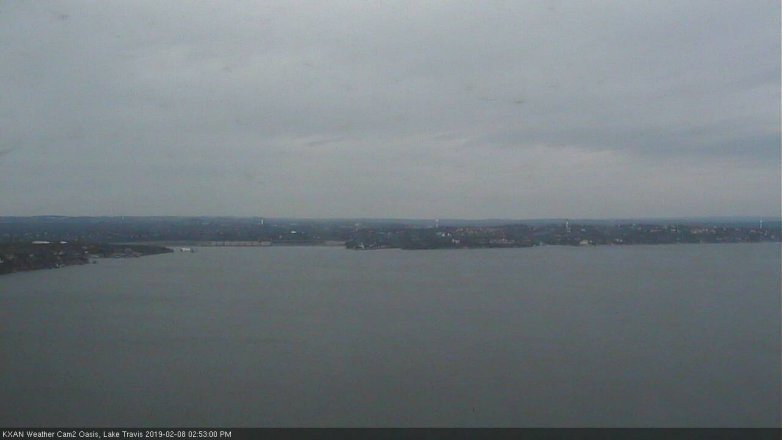 Lake Travis webcam, February 8, 2019 1:55 PM CT