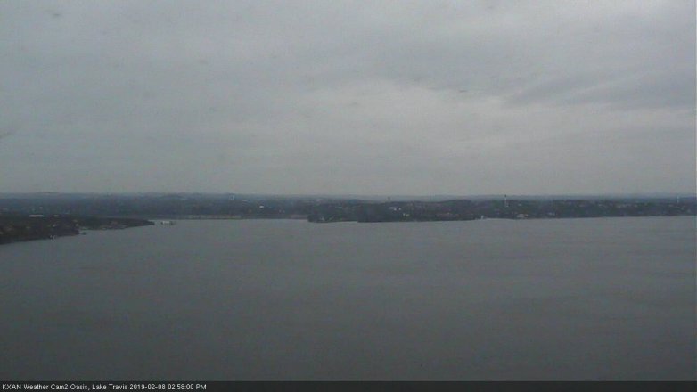 Lake Travis webcam, February 8, 2019 2:00 PM CT