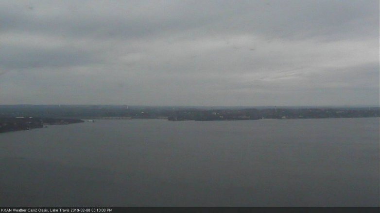 Lake Travis webcam, February 8, 2019 2:15 PM CT
