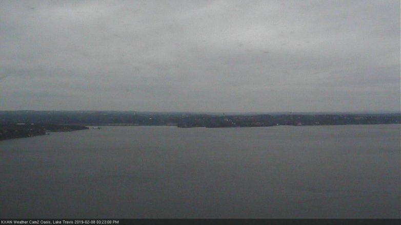 Lake Travis webcam, February 8, 2019 2:25 PM CT