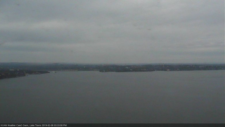 Lake Travis webcam, February 8, 2019 2:35 PM CT