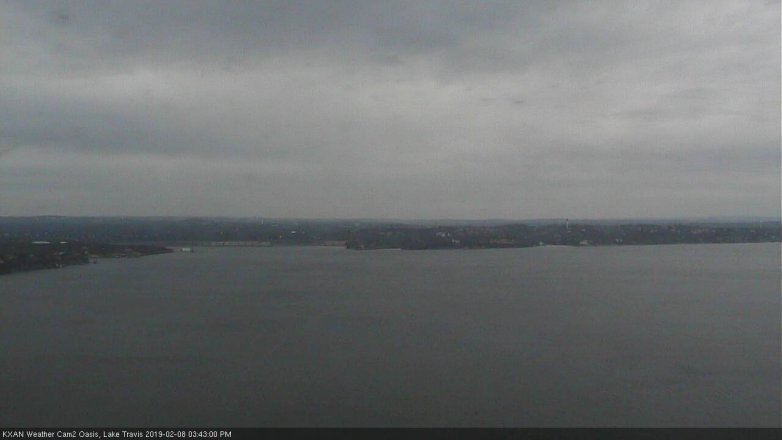 Lake Travis webcam, February 8, 2019 2:45 PM CT