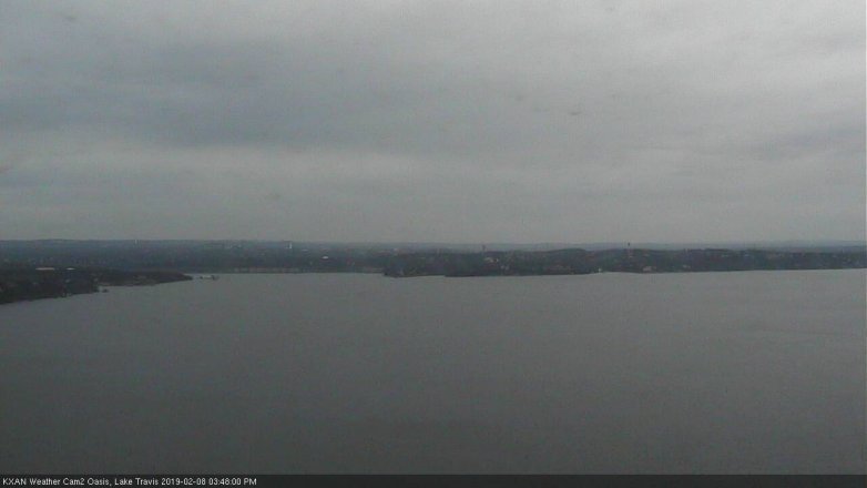 Lake Travis webcam, February 8, 2019 2:50 PM CT