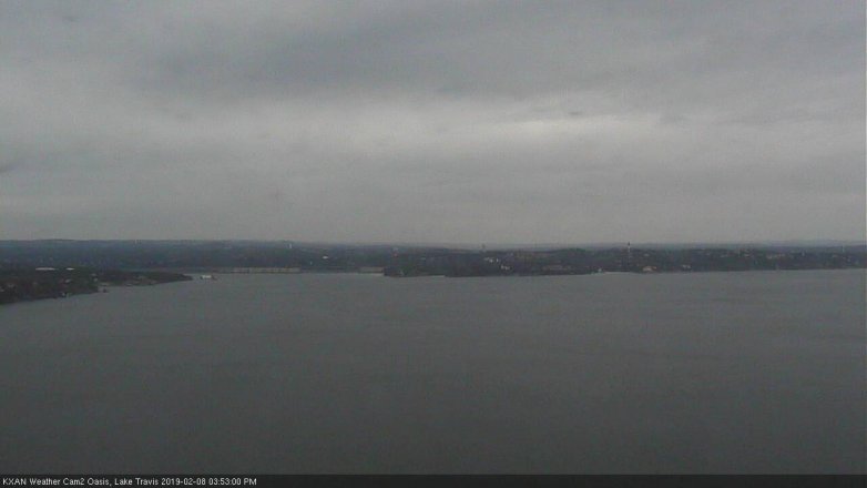 Lake Travis webcam, February 8, 2019 2:55 PM CT