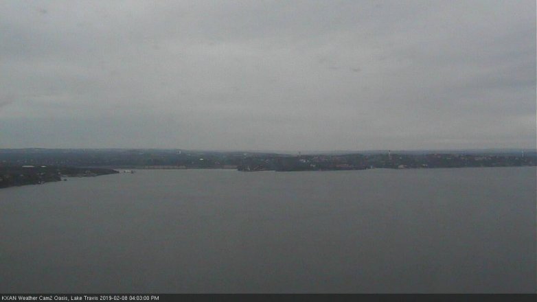 Lake Travis webcam, February 8, 2019 3:05 PM CT