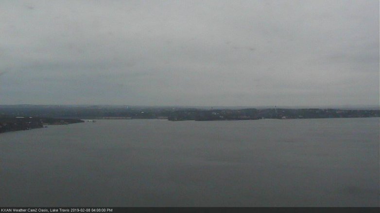 Lake Travis webcam, February 8, 2019 3:10 PM CT