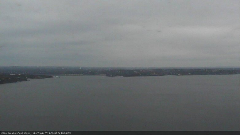 Lake Travis webcam, February 8, 2019 3:15 PM CT