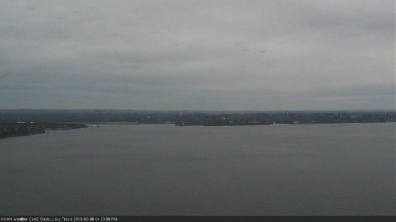 Lake Travis webcam, February 8, 2019 3:25 PM CT
