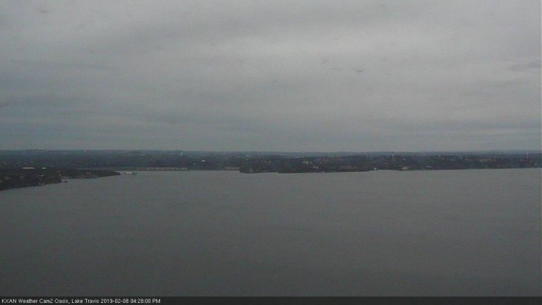 Lake Travis webcam, February 8, 2019 3:30 PM CT