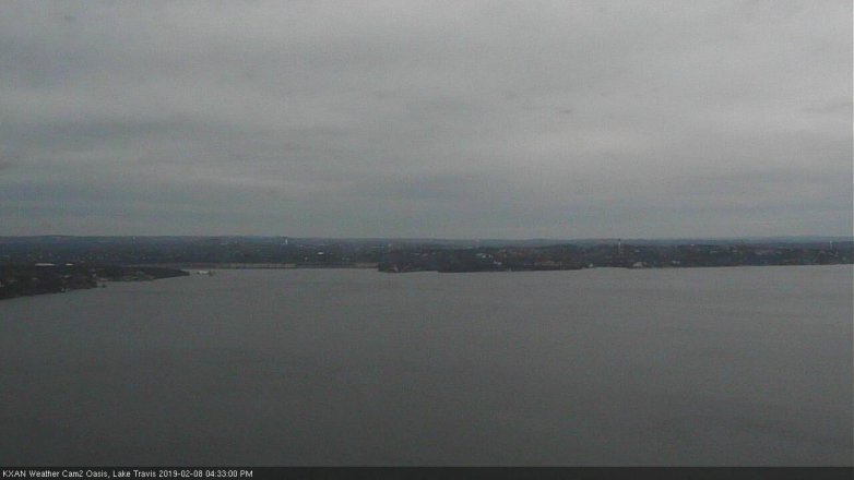 Lake Travis webcam, February 8, 2019 3:35 PM CT
