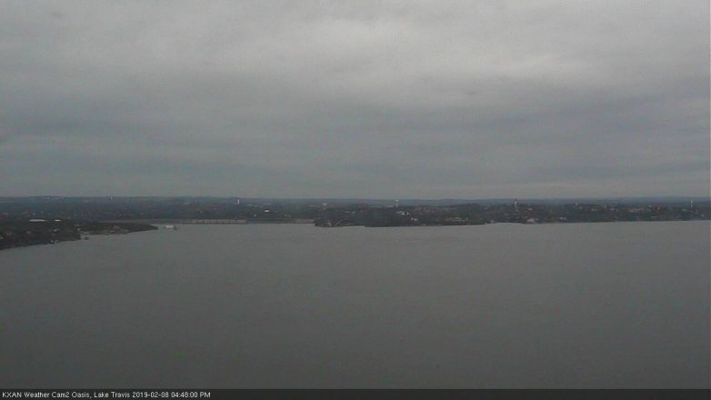 Lake Travis webcam, February 8, 2019 3:50 PM CT
