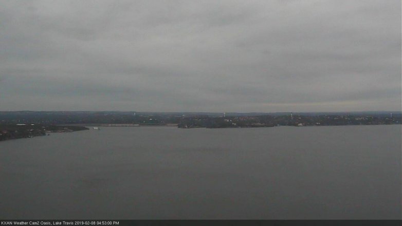 Lake Travis webcam, February 8, 2019 3:55 PM CT