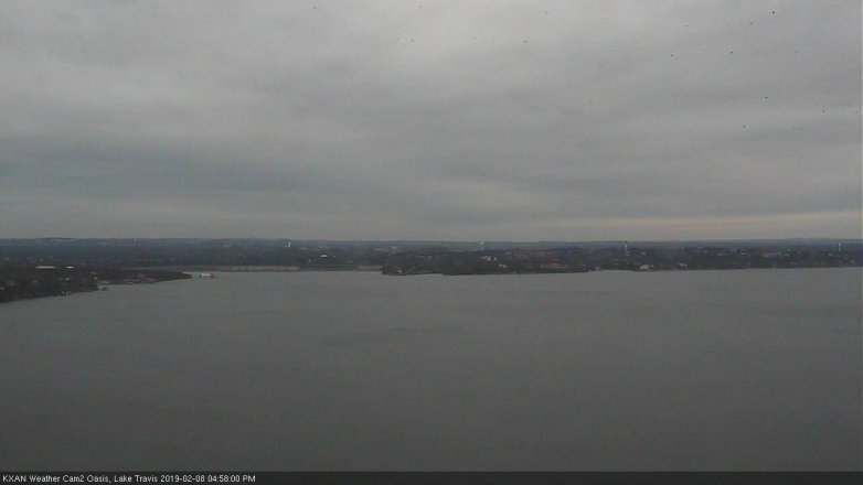 Lake Travis webcam, February 8, 2019 4:00 PM CT