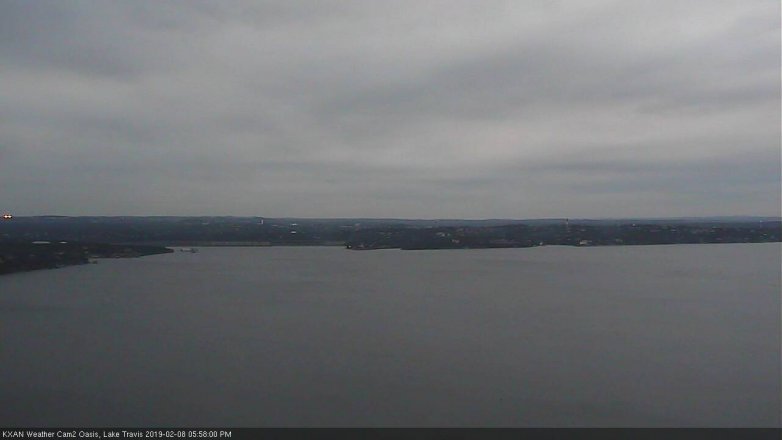 Lake Travis webcam, February 8, 2019 5:00 PM CT
