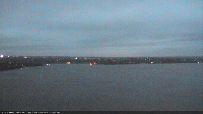 Lake Travis webcam, February 8, 2019 5:35 PM CT