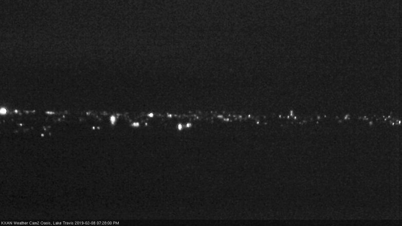 Lake Travis webcam, February 8, 2019 6:30 PM CT