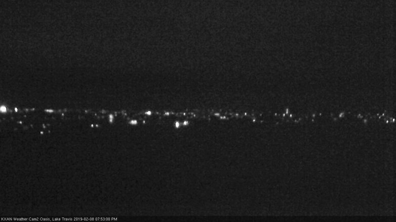 Lake Travis webcam, February 8, 2019 6:55 PM CT