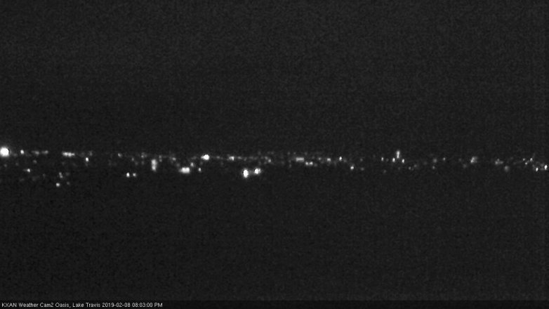 Lake Travis webcam, February 8, 2019 7:05 PM CT