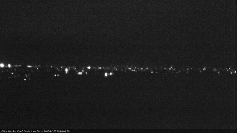 Lake Travis webcam, February 8, 2019 7:10 PM CT