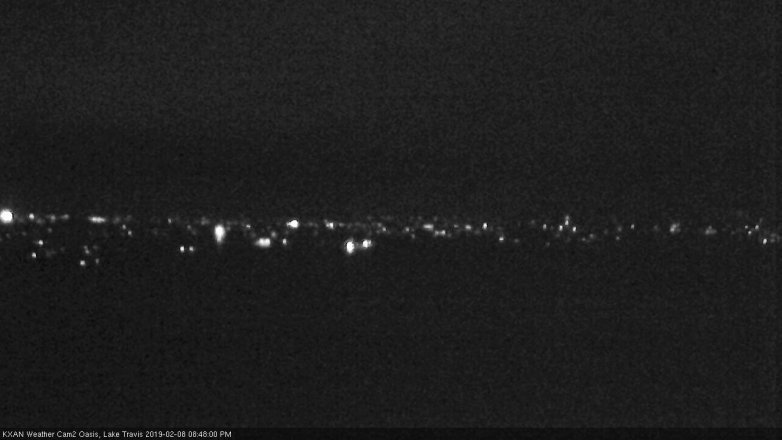 Lake Travis webcam, February 8, 2019 7:50 PM CT