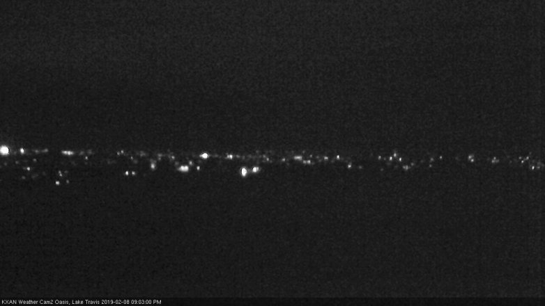 Lake Travis webcam, February 8, 2019 8:05 PM CT