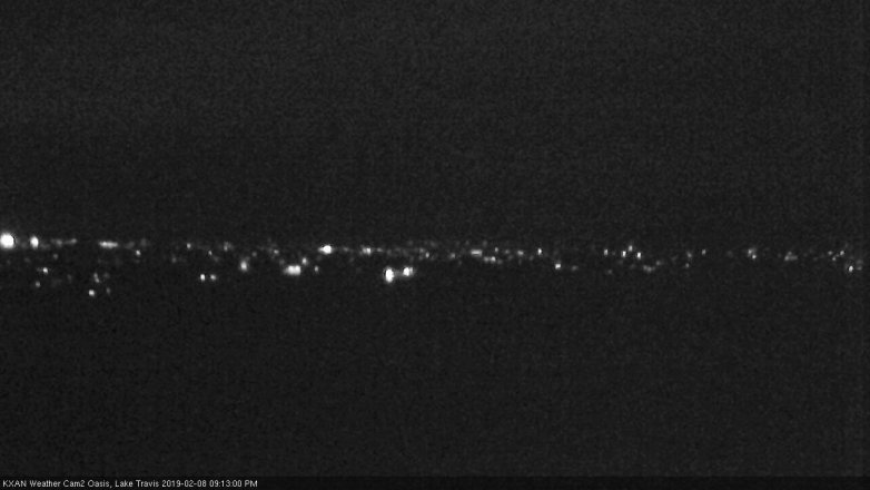 Lake Travis webcam, February 8, 2019 8:15 PM CT