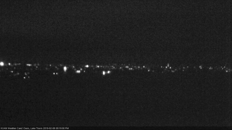 Lake Travis webcam, February 8, 2019 8:20 PM CT