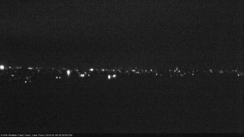 Lake Travis webcam, February 8, 2019 8:40 PM CT