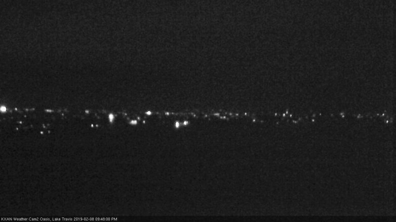 Lake Travis webcam, February 8, 2019 8:50 PM CT