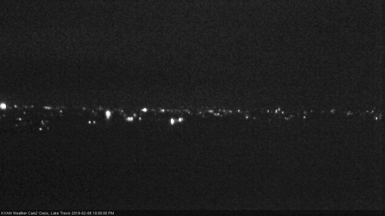 Lake Travis webcam, February 8, 2019 9:10 PM CT