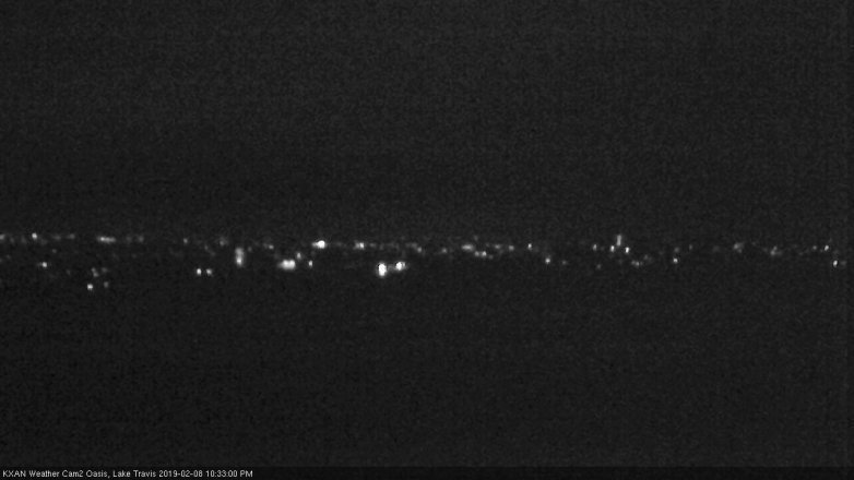 Lake Travis webcam, February 8, 2019 9:35 PM CT