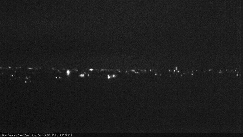 Lake Travis webcam, February 8, 2019 10:10 PM CT