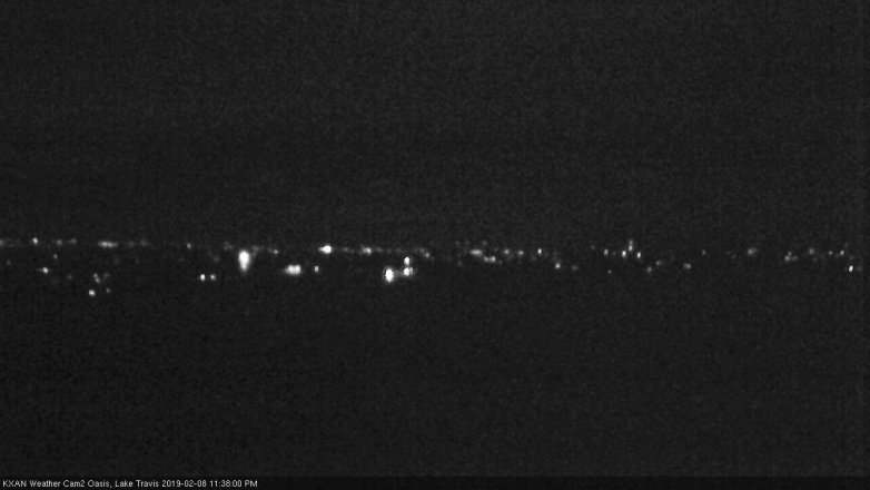 Lake Travis webcam, February 8, 2019 10:40 PM CT