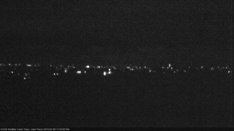 Lake Travis webcam, February 8, 2019 10:55 PM CT