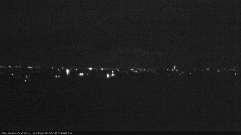 Lake Travis webcam, February 8, 2019 11:05 PM CT