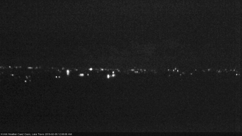 Lake Travis webcam, February 8, 2019 11:10 PM CT