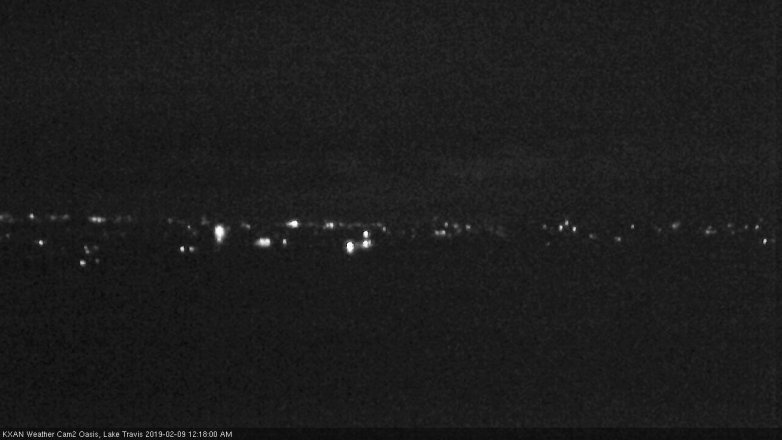 Lake Travis webcam, February 8, 2019 11:20 PM CT