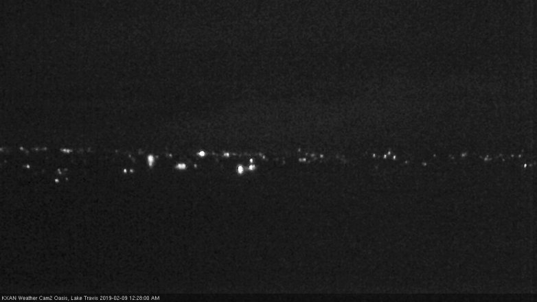 Lake Travis webcam, February 8, 2019 11:30 PM CT