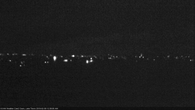 Lake Travis webcam, February 8, 2019 11:40 PM CT