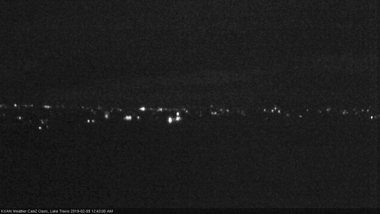 Lake Travis webcam, February 8, 2019 11:45 PM CT
