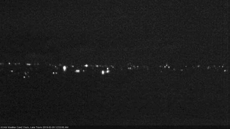 Lake Travis webcam, February 8, 2019 11:55 PM CT