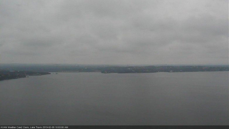 Lake Travis webcam, February 9, 2019 9:05 AM CT