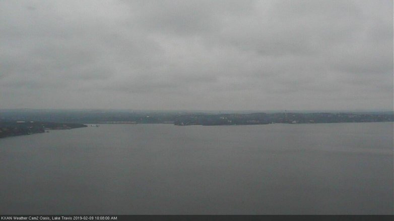 Lake Travis webcam, February 9, 2019 9:10 AM CT